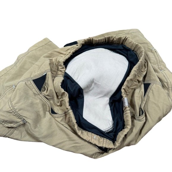 Zoic Cycling Shorts Mens XL (approx) Beige Cargo Pockets‎ Padded Lined USA - Picture 2 of 10